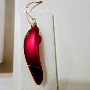 Glass Novelty Ornament Womanizer “Go Love Yourself” Holiday Gift NIB